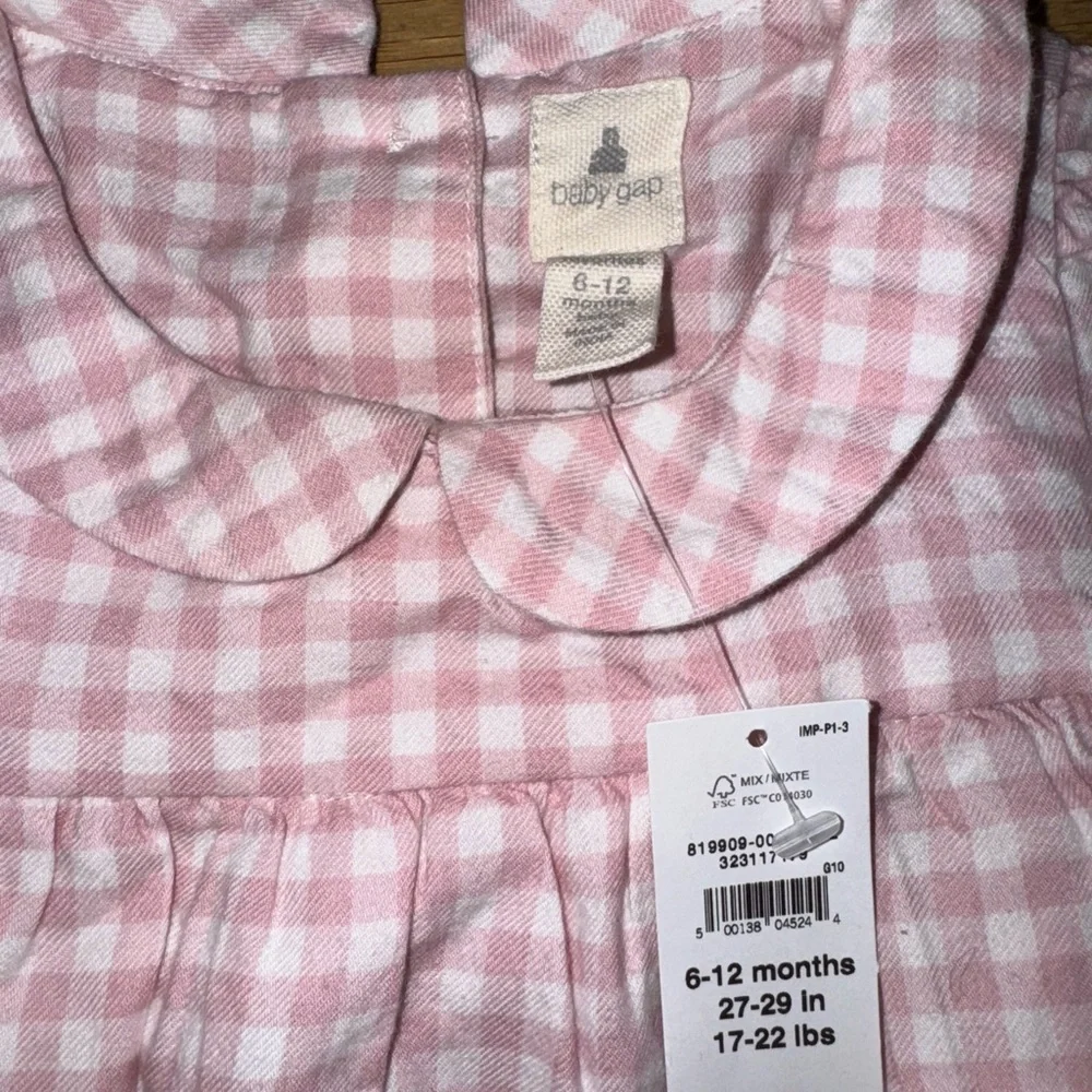 GAP Pink Checkered Diaper Cover Set